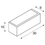 Nepřímé osvětlení - LA 1008071 CHROMBO nástěnné svítidlo, čtvercové, 3000K, 8 W, PHASE, 120°, černé - BIG WHITE (SLV) - foto 5