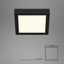 Hranatá - BRI 3466-415 LED stropní svítidlo, 22,5 cm, 16,5 W, černá - BRILONER - foto 5