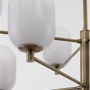 Dekorativní - NV 9009245 Závěsné svítidlo BALOR opálové sklo a mosazný kov 8xG9 - NOVA LUCE - foto 5