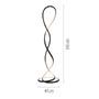 Stojací lampy - PN 352-18 LED stojací svítidlo moderní design, TWIST, černá,, 2700K - PAUL NEUHAUS - foto 5