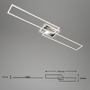 Hranatá - BRILO 3050018 LED CCT rám 110 cm 40W 5200lm chrom (starý kód: BRILO 3050-018) - BRILO - foto 5