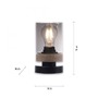 Stolní lampy dekorační - LD 11310-18 PASQUAL Stolní lampa, kouřové sklo, dřevo, E27 - LEUCHTEN DIREKT / JUST LIGHT - foto 5