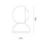 Stolní lampy dekorační - AR 0028030A Eclisse červená - ARTEMIDE - foto 5