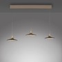 Vícečetná - PN 2193-97 LED závěsné svítidlo PURE Moon 3 ramenné nastavitelná výška stmívatelné 2700K bronz / tmavý amber - PAUL NEUHAUS - foto 5
