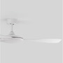 Ventilátory - NV 9952360 Stropní ventilátor BLAIRE tělo z hliníku matná bílá a sklo 3ABS bílé listy - NOVA LUCE - foto 5