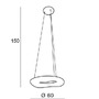 Dekorativní - AZZ AZ2673 LED Závěsné svítidlo Azzardo Donut Pendant 60 CCT AZ2673 76W 5440lm 2700-6000K IP20 60cm stmívatelné s dálkovým ovládáním - AZZARDO - foto 5