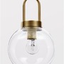 Koule - NV 9241170 Závěsné svítidlo IRVINE čiré sklo černý kabel mosazný zlatý kov E27 1x12W 230V IP20 bez žárovky - NOVA LUCE - foto 5
