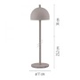 Stolní lampy dekorační - LD 19244-39 Kolekce Schöner Wohnen LED bateriové stolní svítidlo BELLIES, písková barva, nabíjecí, USB, 3000K - JUST LIGHT - foto 5