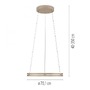 Kruhová - PN 2551-97 PURE E-Loop, LED závěsné svítidlo, bronz 2200-5000K - PAUL NEUHAUS - foto 5