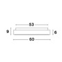 Kruhová - NV 9353853 Stropní svítidlo RANDO THIN černý hliník a akryl LED 50W 230V 3000K IP20 stmívatelné - NOVA LUCE - foto 5