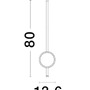 Podélná - NV 9061428 Nástěnné svítidlo CLOCK LED černý hliník 3000K 16+6W - NOVA LUCE - foto 5