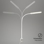 Stolní lampy pracovní - BRILO 2389-016 LED CCT dotykový vypínač svítidlo se svorkou 110 cm 8W 600lm bílé - BRILO - foto 5