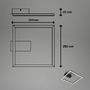 Hranatá - BRILO 3780015 LED stropní svítidlo, 26,5 cm, 14W, 400lm, černá - BRILO - foto 5