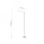Stojací lampy - LD 11012-55 DAWDA LED stojací svítidlo, svítidlo na čtení, ocel, design 3000K - LEUCHTEN DIREKT / JUST LIGHT - foto 5