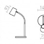 Stolní lampy pracovní - RED R14285 VERINA DIMM stolní černá 230V LED 4.5W 100° 3000K - RED - DESIGN RENDL - foto 5