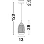 Dekorativní - NV 9738212 Závěsné svítidlo MOND saténový zlatý kov čiré sklo E14 1x5W 230V IP20 bez žárovky - NOVA LUCE - foto 5