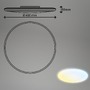 Kruhová - BRILO 3835016 Rowny LED stropní svítidlo do koupelny, dálkový ovladač, stmívatelné, CCT ovladač, přímé a nepřímé osvětlení, kruhové 45 cm, bílé - BRILO - foto 5