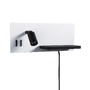 Dekorativní - P 71102 LED nástěnné svítidlo Serra USB C 2700K / 230V 5,5 / 1x2,6W stmívatelné bílá mat/černá mat - PAULMANN - foto 5