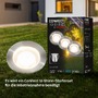 Connect To Shine - BRI 3913032 CONNECT TO SHINE prodlužovací sada Kebony 3ks LED zapuštěných svítidel do země, IP67 - BRILONER - foto 5