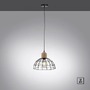 Kónická - LD 15121-18 TARO LED závěsné svítidlo 31x31 kovové stínítko přírodní dřevo černá 1 ramenné do kuchyně - LEUCHTEN DIREKT / JUST LIGHT - foto 5