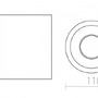 Downlight - RED R11680 GINA stropní sádrová 230V GU10 50W - RED - DESIGN RENDL - foto 5