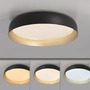 Kruhová - LD 14216-18 OSKO LED stropní svítidlo průměr 57 černá / zlatá stmívatelné dálkovým ovladačem CCT 2700-5000K - JUST LIGHT - foto 5