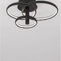 Kruhová - NV 9349063 Stropní svítidlo EMIL černý hliník a akryl LED 30W 230V 3000K IP20 stmívatelné - NOVA LUCE - foto 5