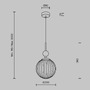 Koule - M MOD453PL-01BG Závěsné svítidlo TAVO E27x1 10W MOD453PL-01BG - MAYTONI - foto 5