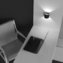 Nepřímé osvětlení - M C066WL-01B Nástěnné svítidlo Rond 50W G9 černý hliník moderní design  - MAYTONI - foto 5