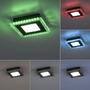 Hranatá - LD 14510-18 ACRI LED stropní svítidlo černé RGB, CCT stmívatelné s dálkovým ovládáním RGB+2700-5000K - LEUCHTEN DIREKT / JUST LIGHT - foto 5