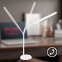 Stolní lampy pracovní - BRILO 7660016 Mura stolní lampička - 6W, 600lm, LED, stmívatelné, dotykový vypínač, nastavitelné, bílá - BRILO - foto 5