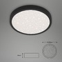 Kruhová - BRILO 3071015 LED stropní svítidlo hvězdné nebe, pr. 38 cm, 24 W, 3000 lm, černá (starý kód: BRILO 3071-015) - BRILO - foto 5