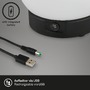 Na stůl - BRILO 7439-015 LED bateriové stolní svítidlo, pr.16 cm, LED modul, 3W, 350 lm, černá - BRILO - foto 5