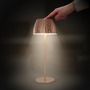 Stolní lampy dekorační - BRILO 7553013 Nabíjecí stolní lampa Riffle - 36,5 cm, 2W, 200lm, IP44, bezdrátová, LED, stmívatelná, dotykový vypínač, měď - BRILO - foto 5