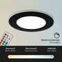 Kruhová - BRI 7035-035 RGB-CCT LED vestavná svítidla sada, pr.9,2 cm, 3x LED, 4,8 W, 450 lm, černá - BRILONER - foto 5