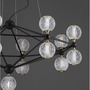 Dekorativní - NV 9695500 Závěsné svítidlo BELINDA černý hliník a akryl LED 78W 230V 3200K IP20 stmívatelné - NOVA LUCE - foto 5