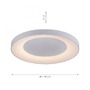 Kruhová - LD 14327-16 ANIKA LED stropní svítidlo bílé LED 60W 2700K-5000K IP20 - LEUCHTEN DIREKT / JUST LIGHT - foto 5