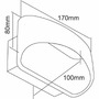 Nepřímé osvětlení - IMPR 341195 Deko-Light nástěnné přisazené svítidlo Acamar 230V 6,90 W 3000 K 400 lm 170 mm stříbrná - foto 5