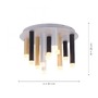 Kruhová - PN 6527-95 PURE-GEMIN LED stropní svítidlo v puristickém designu z kartáčovaného hliníku s funkcí stmívání SimplyDim 3000K - PAUL NEUHAUS - foto 5