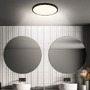 Kruhová - BRILO 3829015 Chet LED stropní svítidlo IP54, 3m dosah čidla, pohybové čidlo, černá - BRILO - foto 5