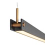Podélná - LA 1003530 NOYA PD PHASE vnitřní LED závěsné svítidlo černé CCT switch 2700/3000 K - BIG WHITE (SLV) - foto 5