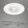 Kruhová - BRI 7047036 3ks sada LED vestavné svítidlo, pr. 9 cm, 5 W, bílé (starý kód: BRI 7047-036) - BRILONER - foto 5