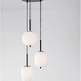 Vícečetná - NV 9624078 Závěsné svítidlo LATO černý kov a opálové sklo E14 3x5W 230V IP20 bez žárovky - NOVA LUCE - foto 5
