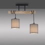 Podélná - LD 15782-29 GREEN TRIB LED stropní svítidlo přírodní dřevo 2 ramenné látkové stínidlo venkovský design do interiéru - LEUCHTEN DIREKT / JUST LIGHT - foto 5