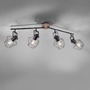 Bodová - LD 15674-78 JARO Stropní svítidlo z kovu a dřeva v moderním rustikálním designu s nastavitelnými spoty - LEUCHTEN DIREKT / JUST LIGHT - foto 5