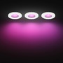 Koupelnová - PH 8721103072900 Hue Xamento podhledové LED svítidlo 3x4,2W, 2000-6500K, RGB, IP44, bílá (3ks) - PHILIPS - foto 5