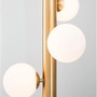 Dekorativní - NV 9724581 Závěsné svítidlo JAKLIN opálové sklo antický mosazný kov zlatý kabel G9 3x5W 230V IP20 bez žárovky - NOVA LUCE - foto 5