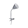 Stolní lampy s klipem - P 95432 Svítidlo se skřipcem Vitis Flexarm E14 šedá a šňůrový vypínač - PAULMANN - foto 5