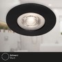 Kruhová - BRILO 7998-045 LED vestavná svítidla, pr.9 cm, 4x LED, 4,9 W, 480 lm, matná černá - BRILO - foto 5