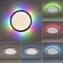 Kruhová - LD 15411-21 CYBA LED stropní svítidlo ploché 45x45cm, kruhové, bílé, stmívatelné, hra barev, CCT LED panel RGB+2700-5000K - LEUCHTEN DIREKT / JUST LIGHT - foto 5